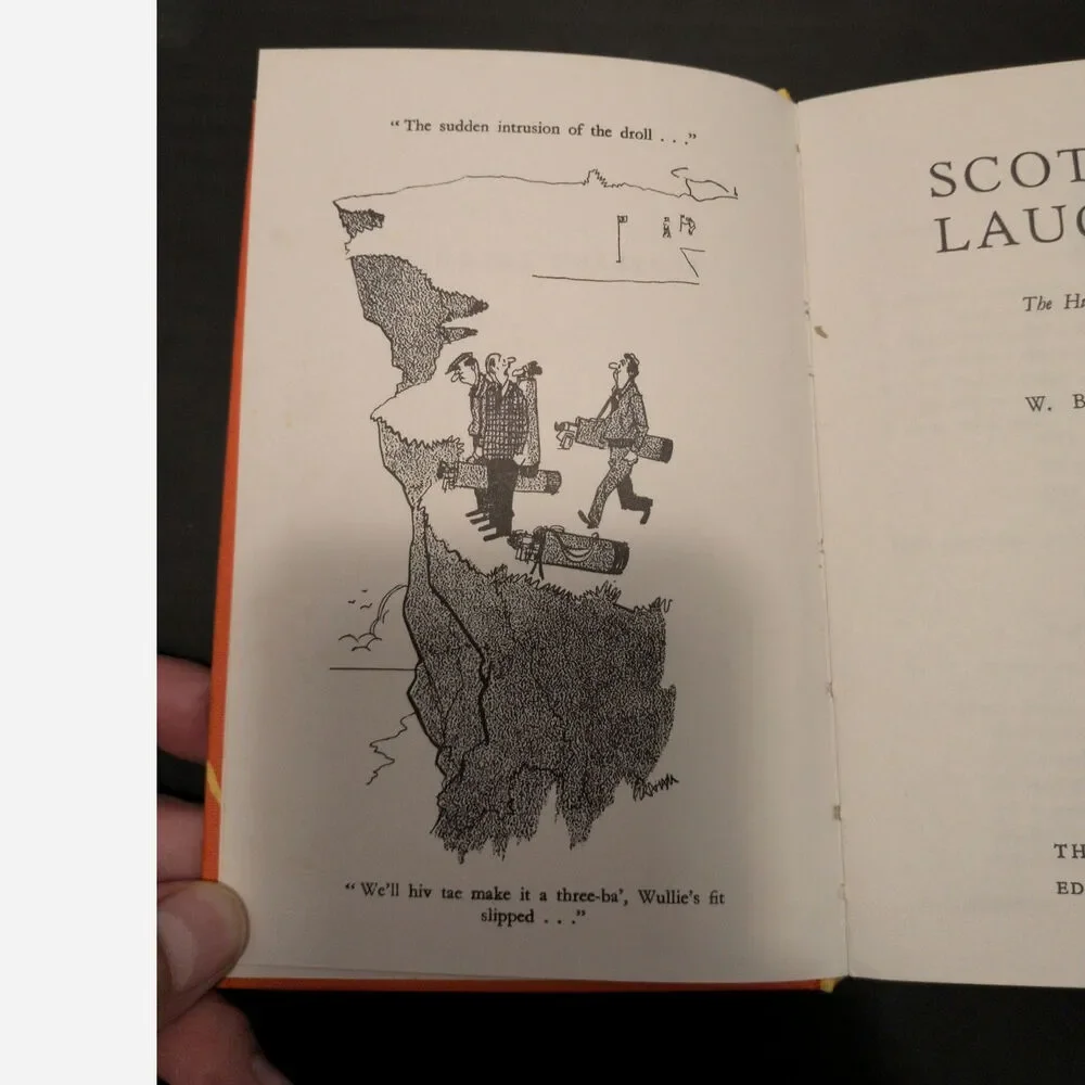 Scotland Laughing W. B. Burnett 8th Edition 1974 Vintage Scottish Humor Book